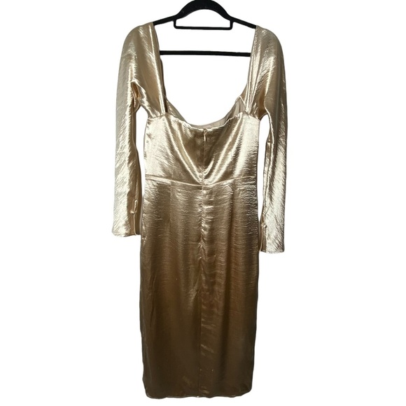 MAJORELLE | NWT Cecilia Midi Dress in Champagne Size XS - Picture 6 of 10